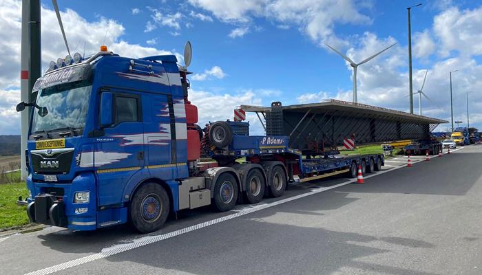 Neue Brückenträger für Autobahnbrücke A3 in Luxemburg