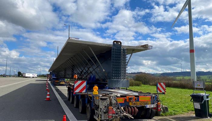 Neue Brückenträger für Autobahnbrücke A3 in Luxemburg