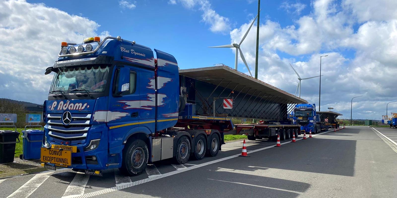 New bridge beams for motorway bridge on the A3 in Luxembourg