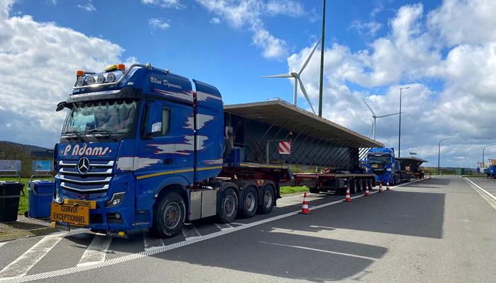 Neue Brückenträger für Autobahnbrücke A3 in Luxemburg